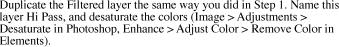 Duplicate the Filtered layer the