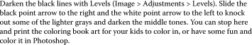 Darken the black lines with